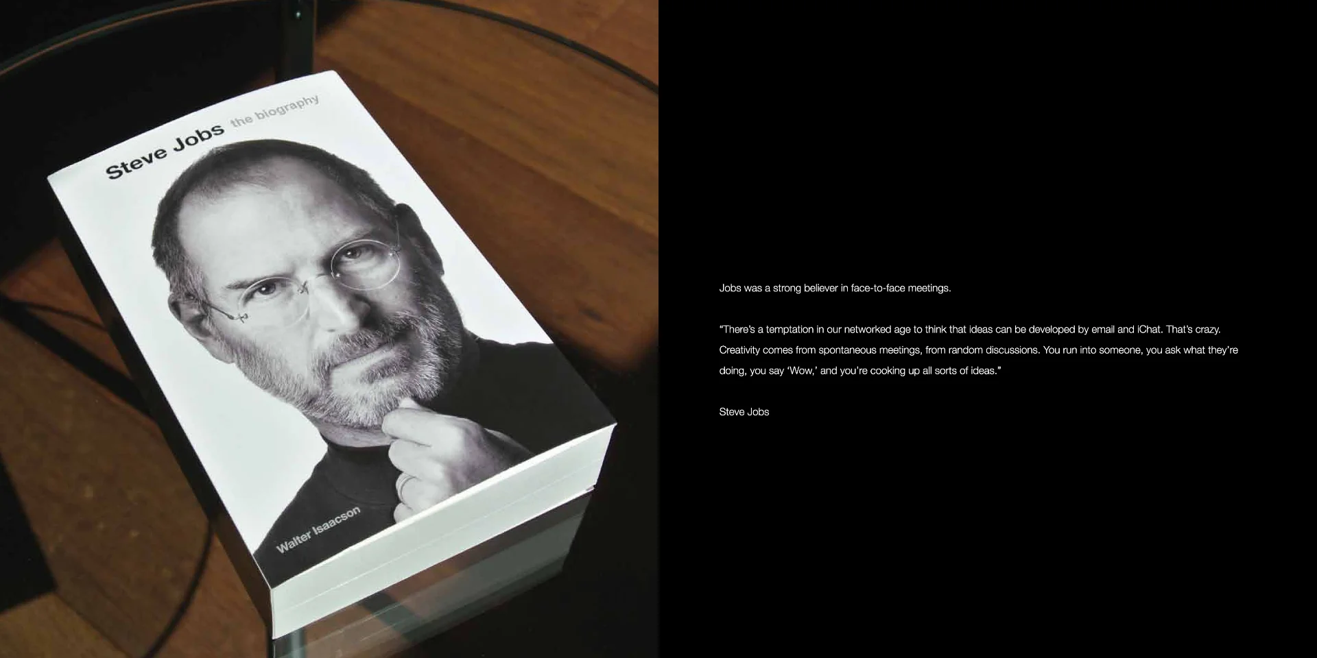 a box with a picture of Steve jobs on it