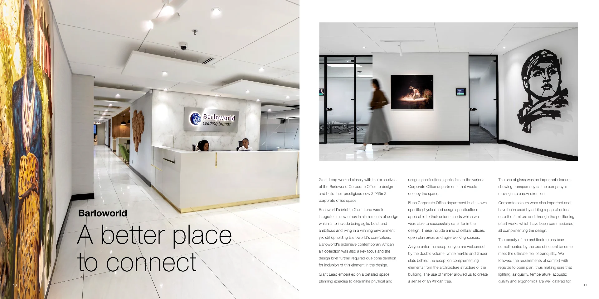 a magazine page with a picture of a woman on the wall