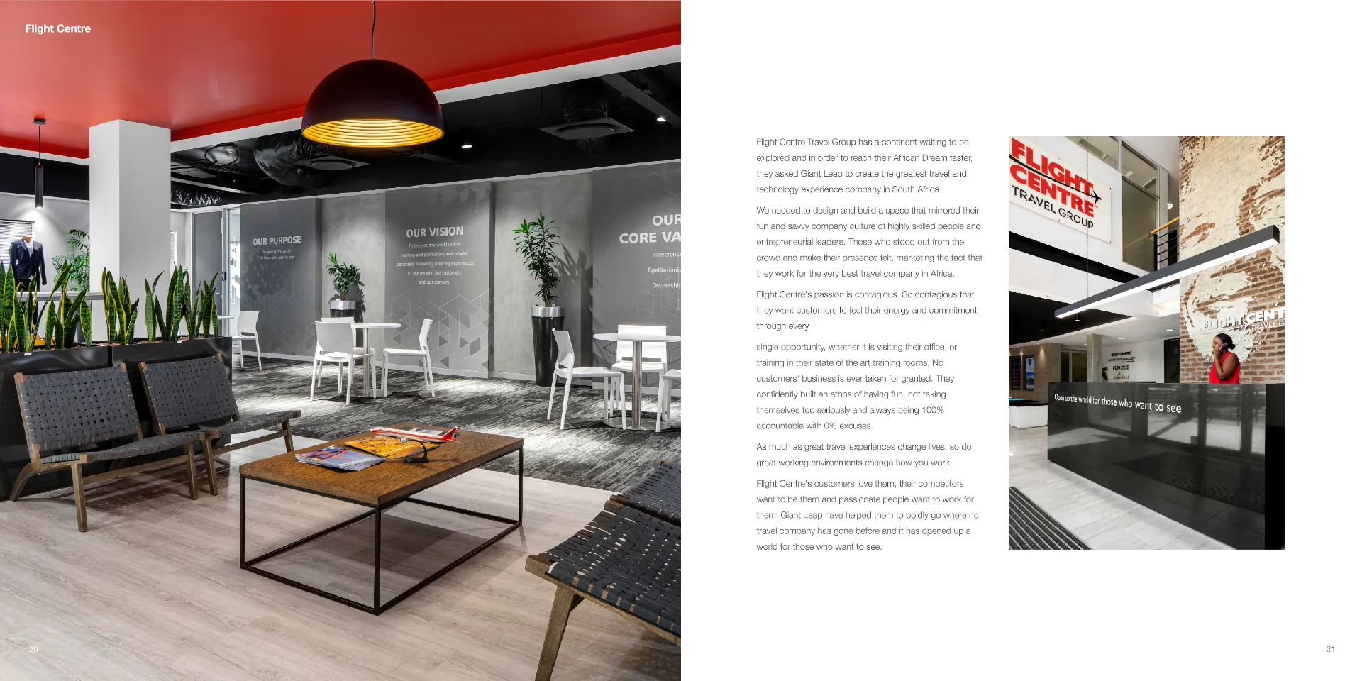 a book with a picture of a room with chairs and a table