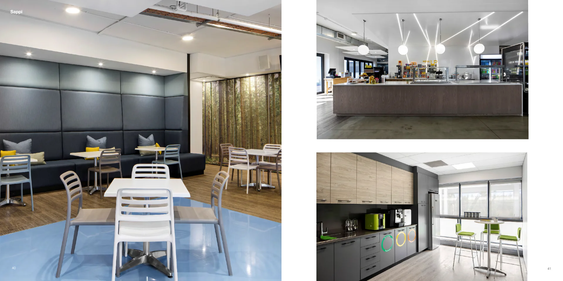 a series of photos showing a kitchen, dining room and living room
