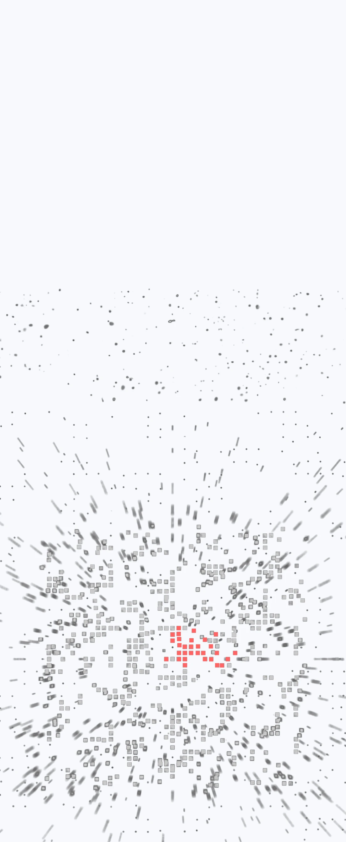 Scatter plot of model embeddings with a cluster highlighted in red