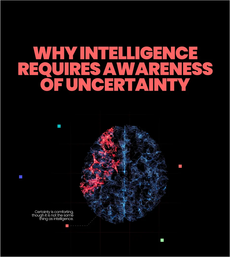 Why intelligence requires awareness of uncertainty