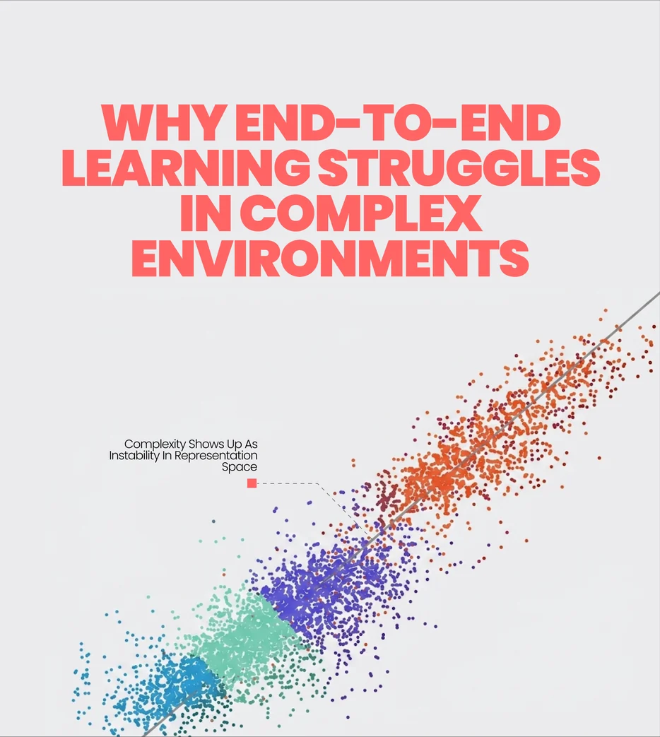 Why end-to-end learning struggles in complex environments