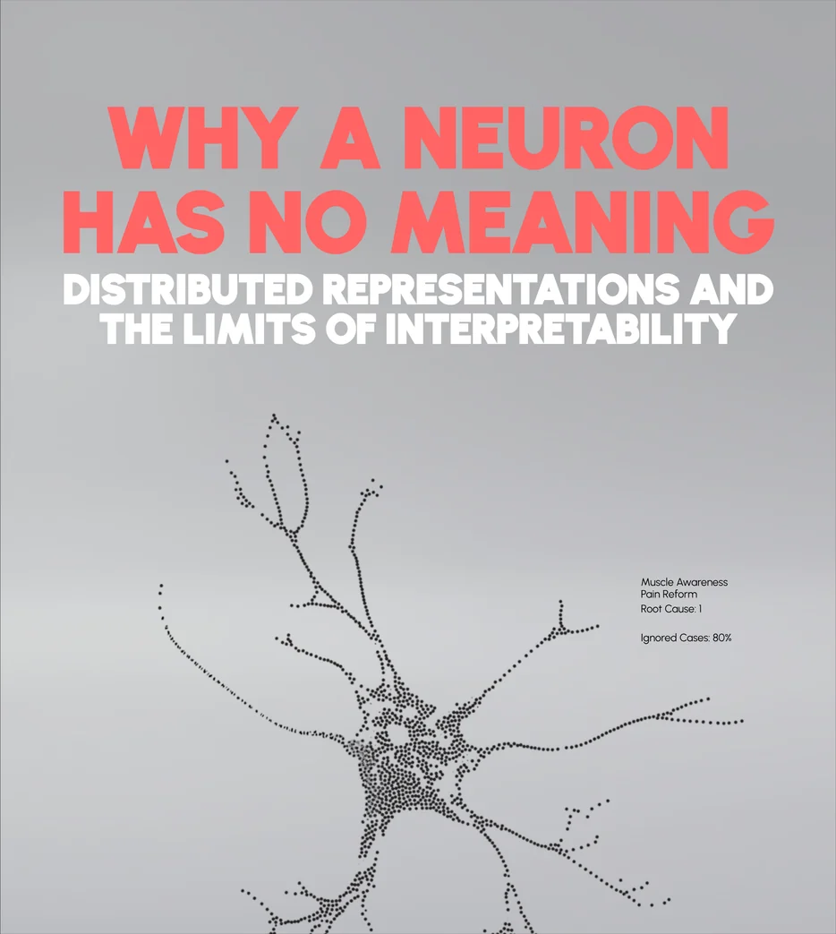 Why a neuron has no meaning: distributed representations and the limits of interpretability