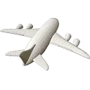 3d plane icon