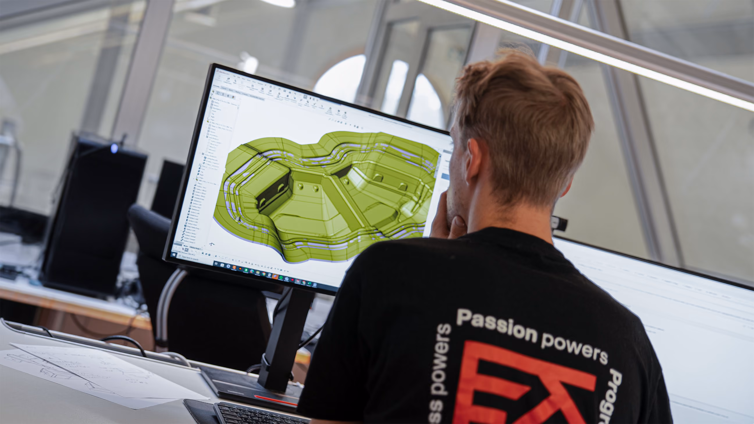 image of product in use at a manufacturing plant