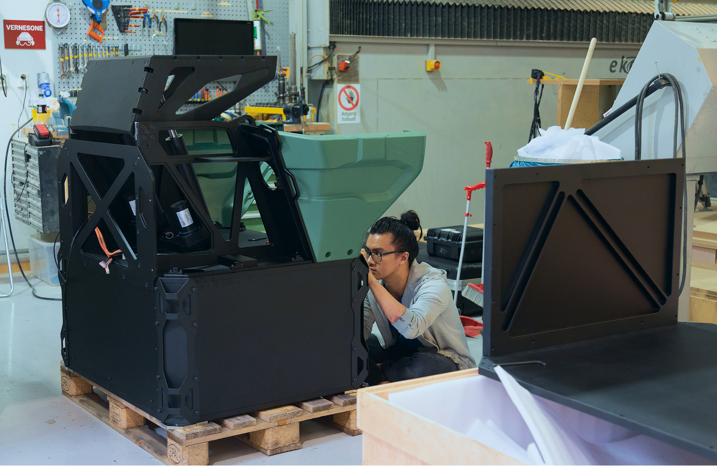 image of newly manufactured product (for a manufacturing plant)
