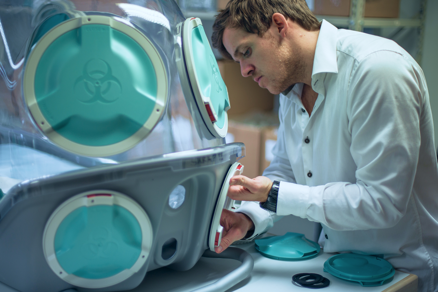 image of product in use at a manufacturing plant