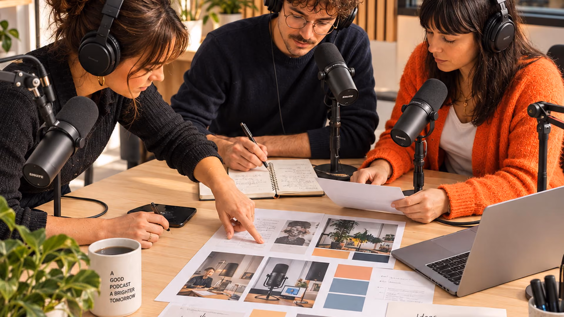 Studio d'enregistrement de podcast, campagne INA Campus