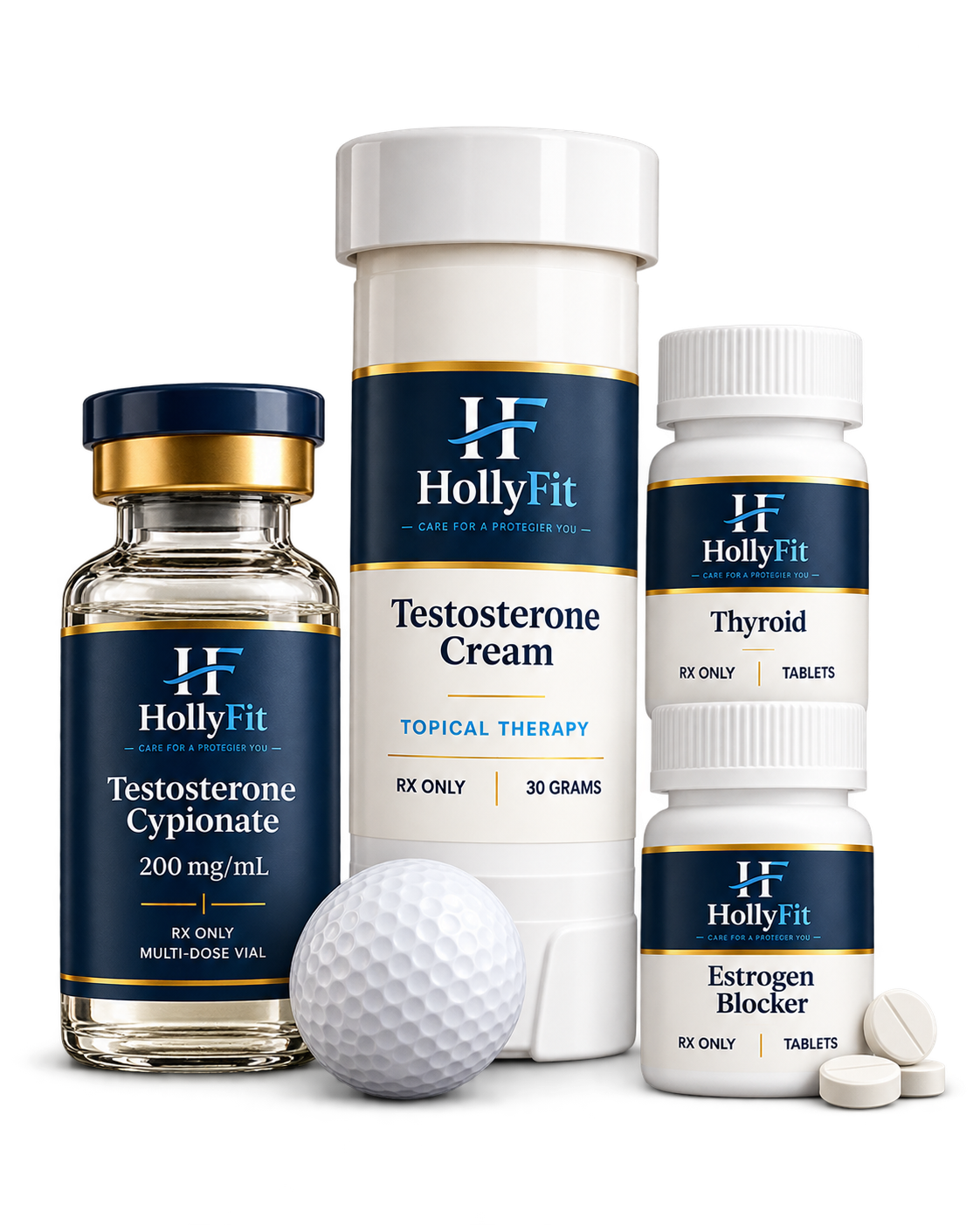 HollyFit supplement bottles