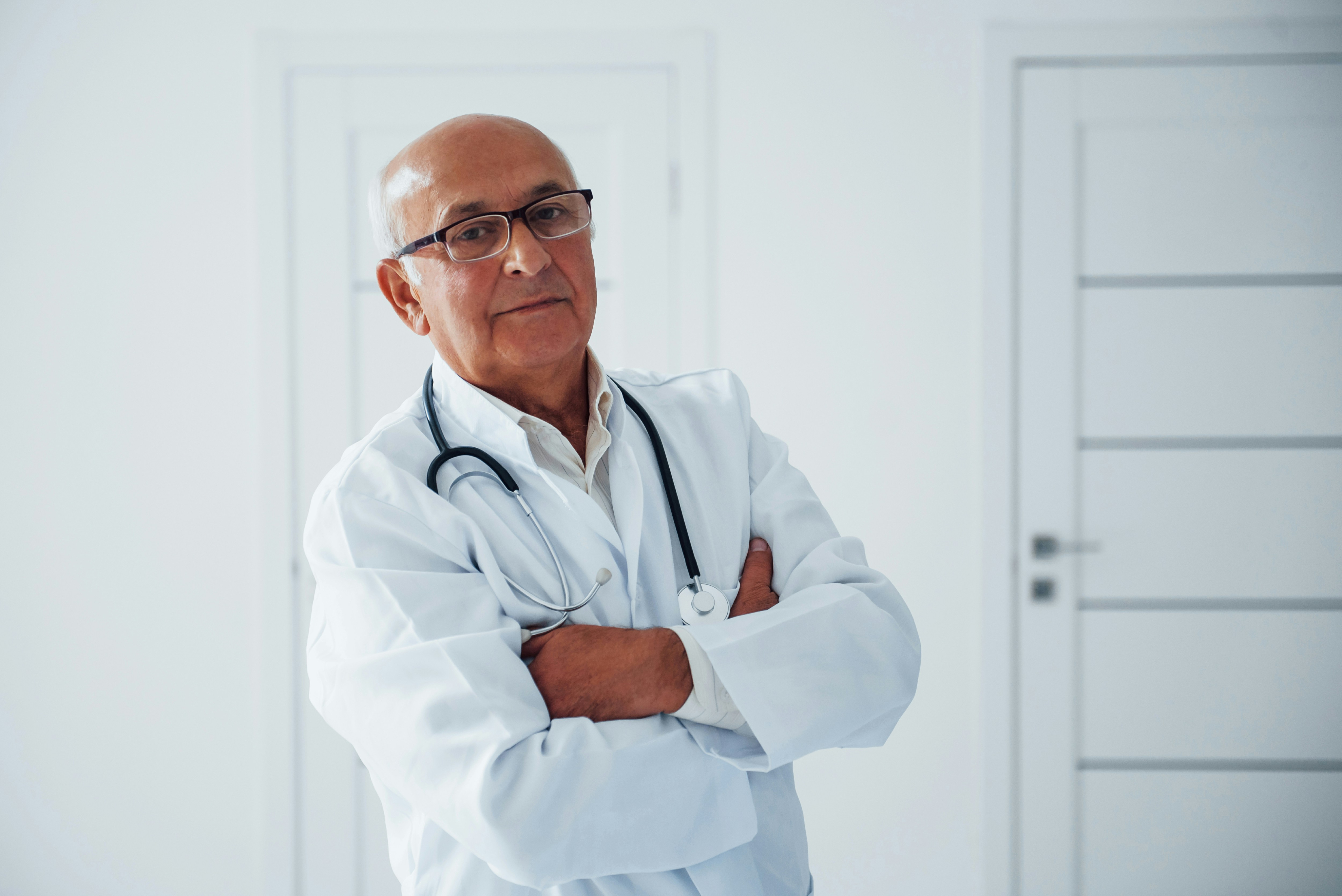 Physician at a standard physical
