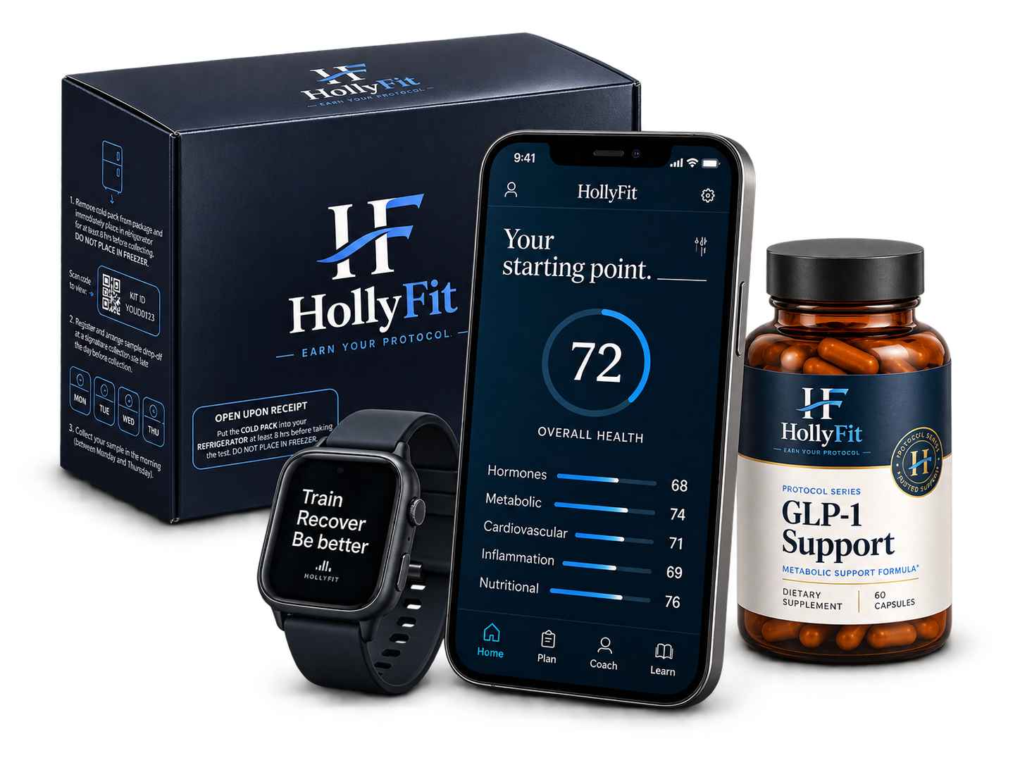HollyFit at-home bloodwork kit
