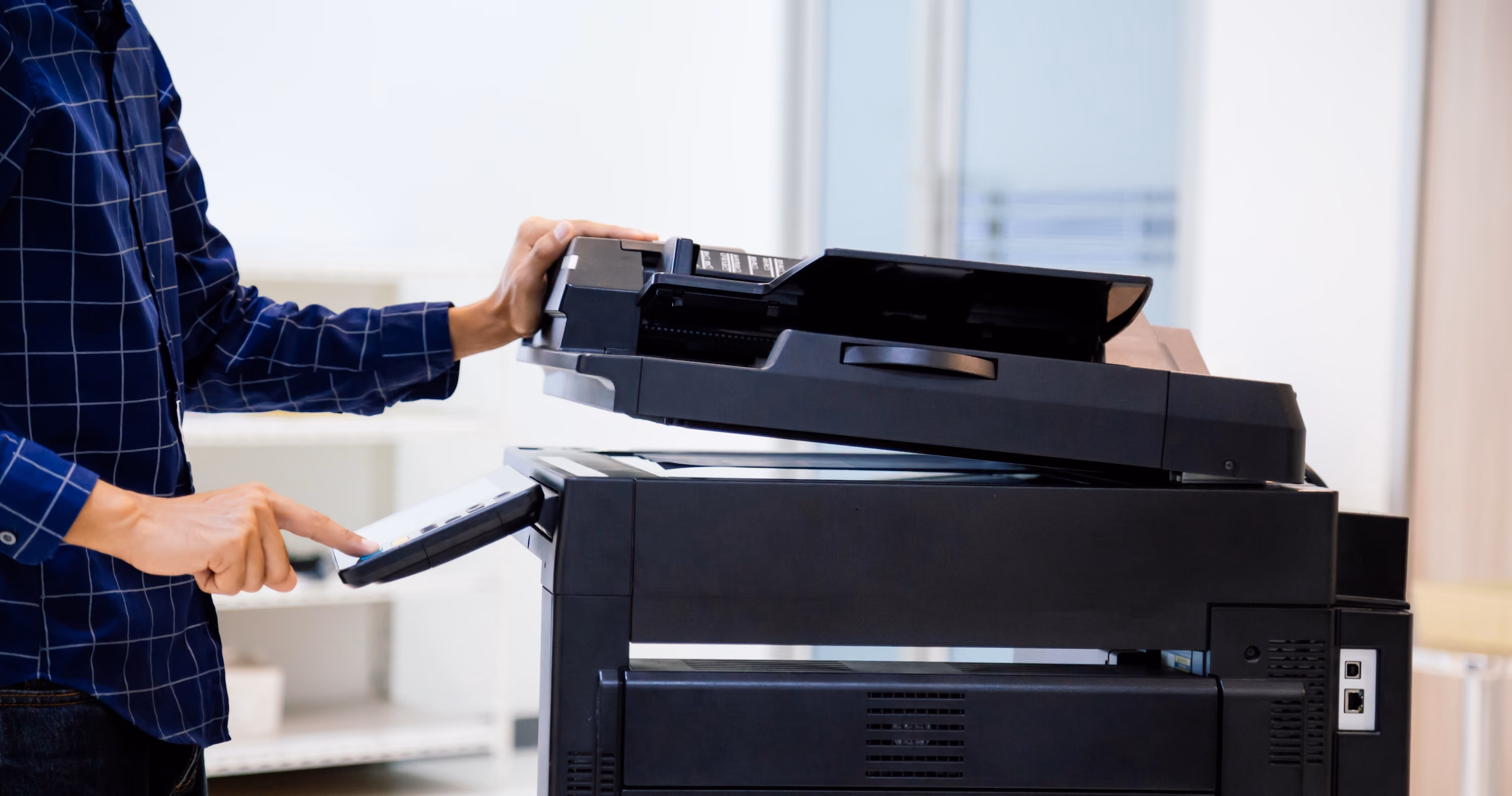 Community printer stock image