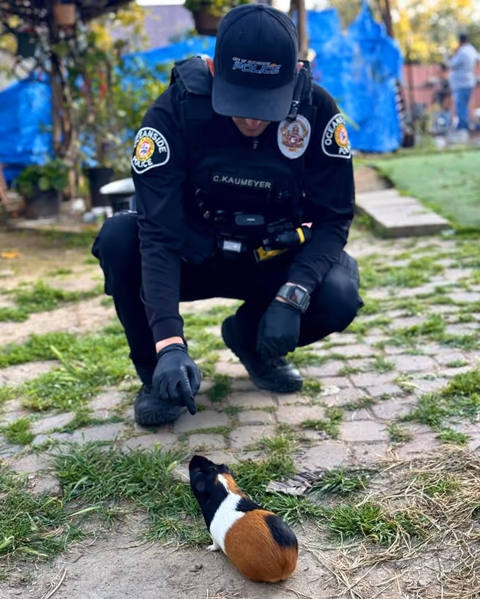 Oceanside Police Officer in Uniform