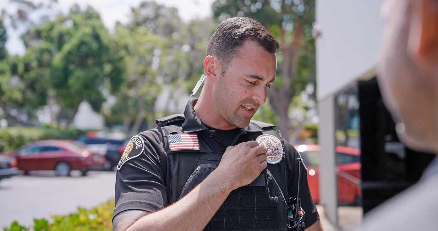 Oceanside Police Officer in Uniform