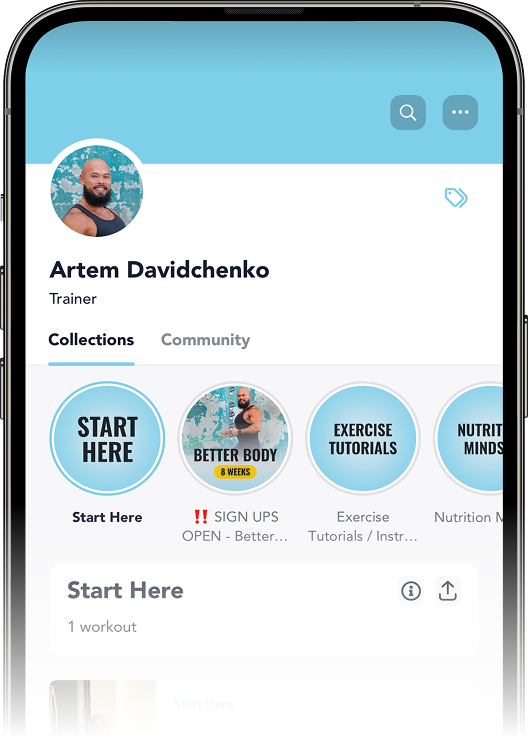 App home screen