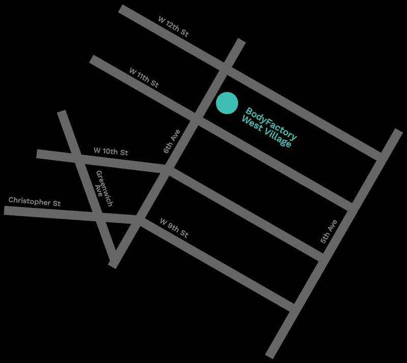 Map: Body Factory West Village
