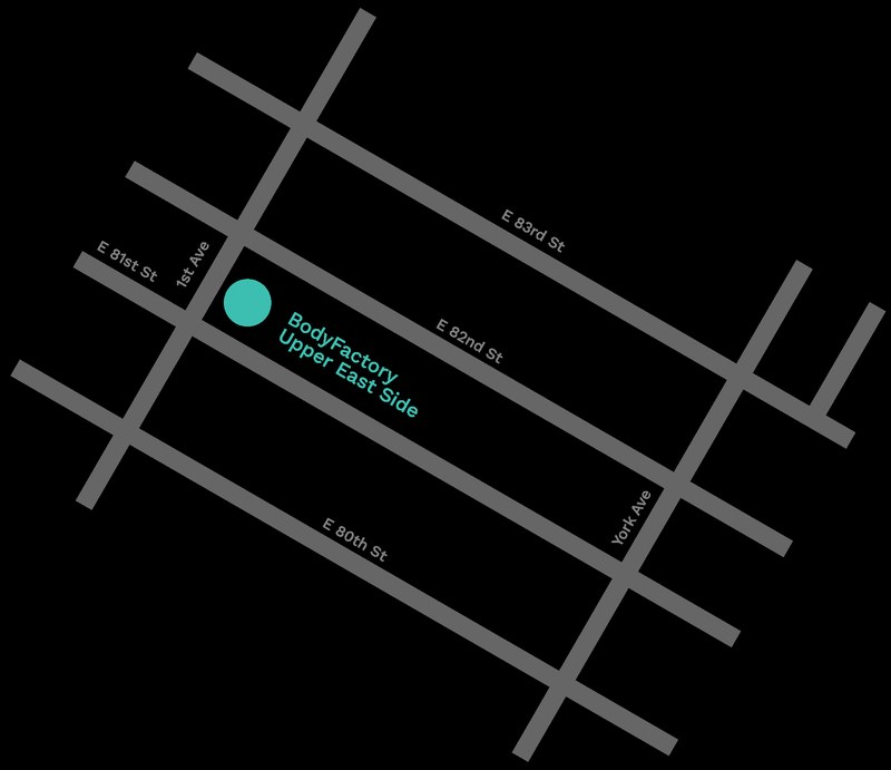 Map: Body Factory Upper East Side