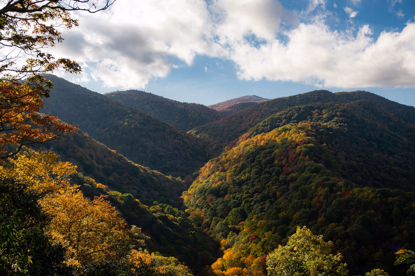 Blue Ridge mountain pass