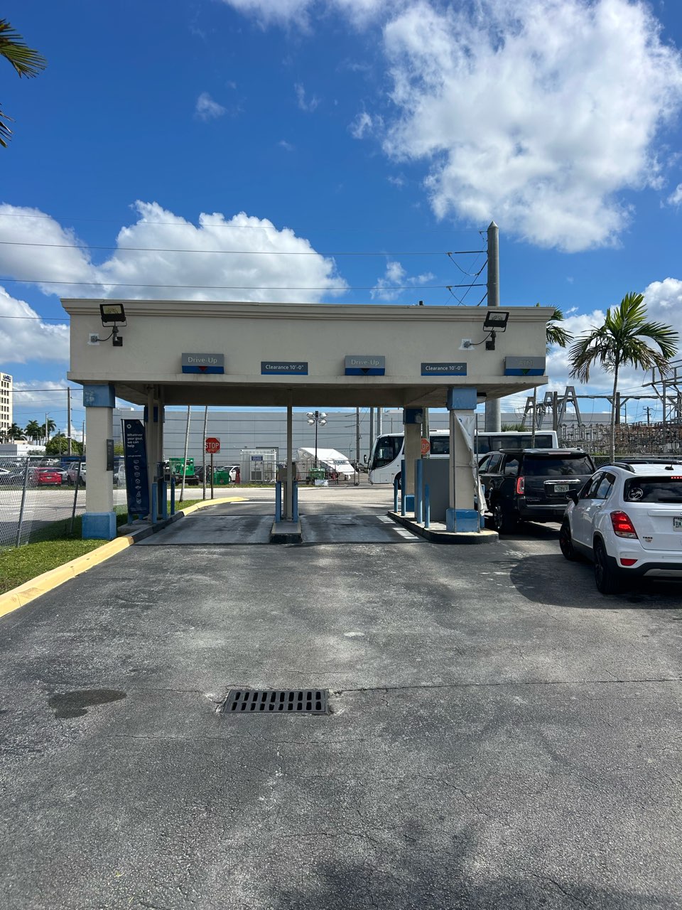 Chase drive-up canopy directional cabinet signs