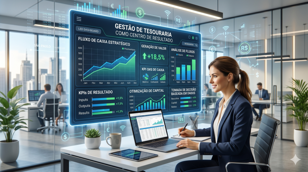Tesouraria como centro de resultado: transformando caixa parado em rentabilidade