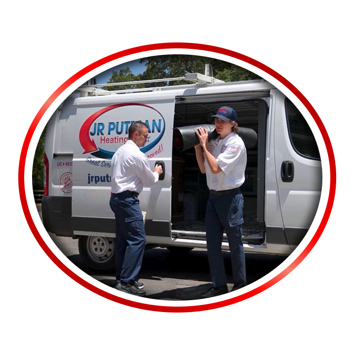 JR Putman team and service vehicle