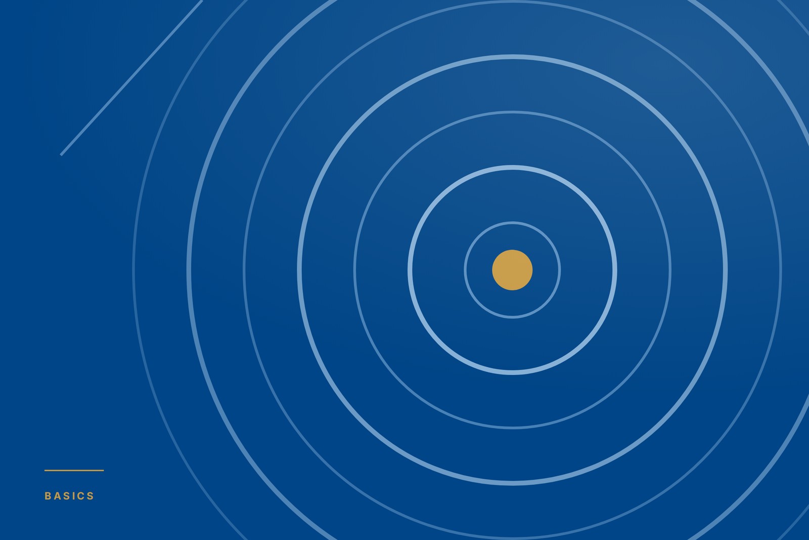 Concentric rings around a brass centre