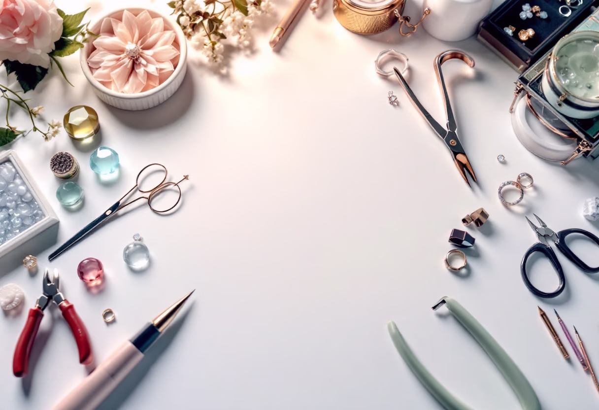 [background image] image of jewelry workshop