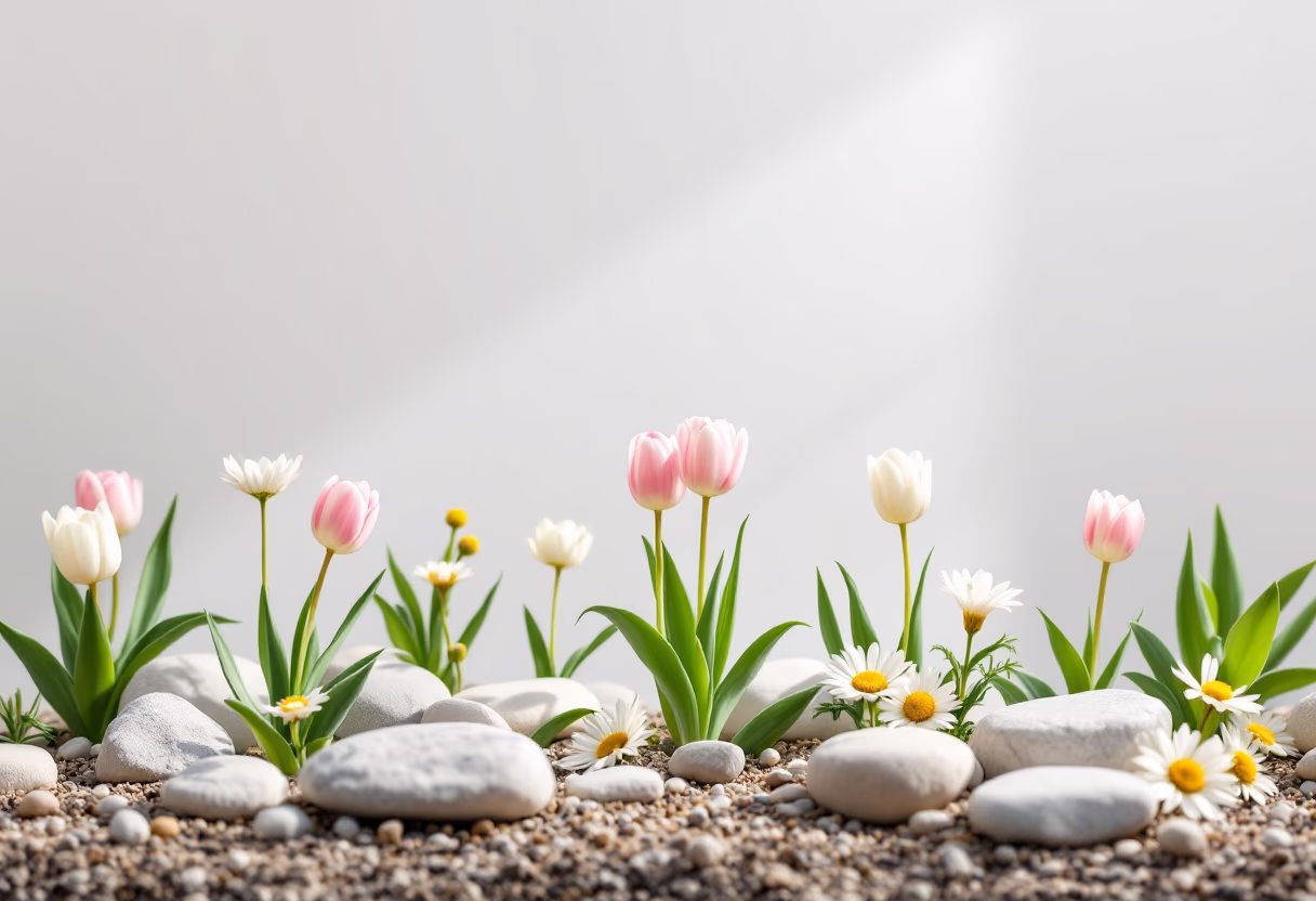 image of a flower bed for a landscaping service
