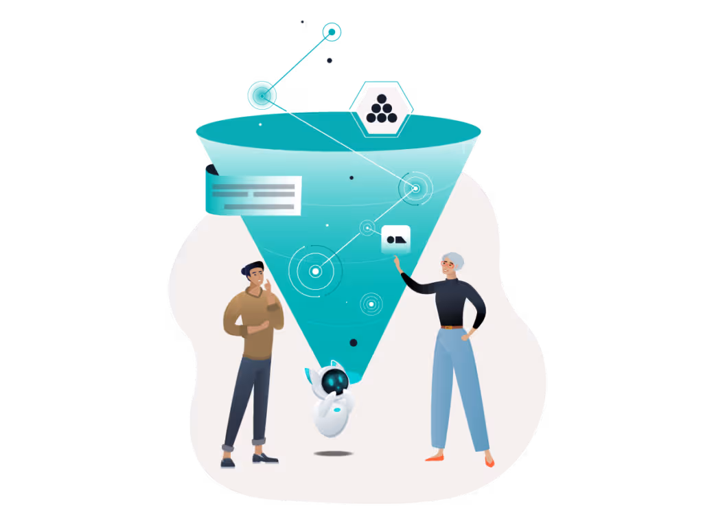 graphic of a funnel