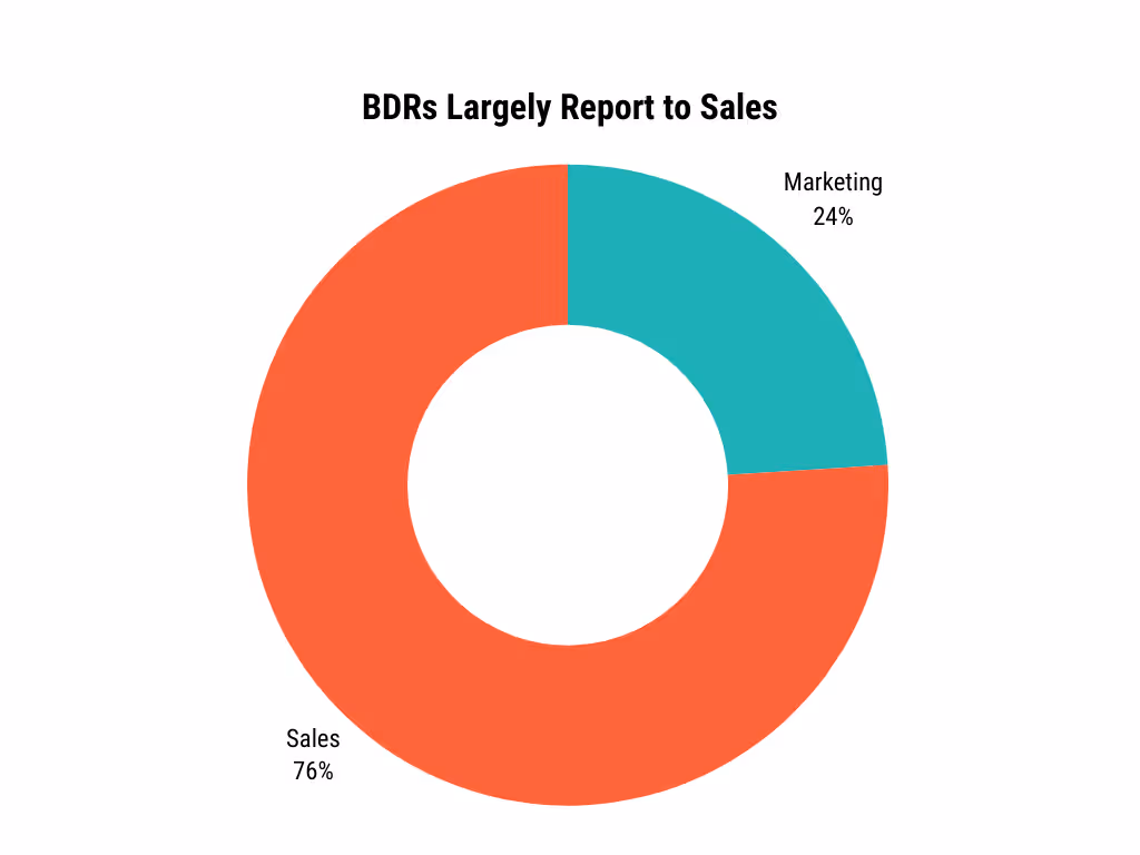 graphic showing who BDRs report to