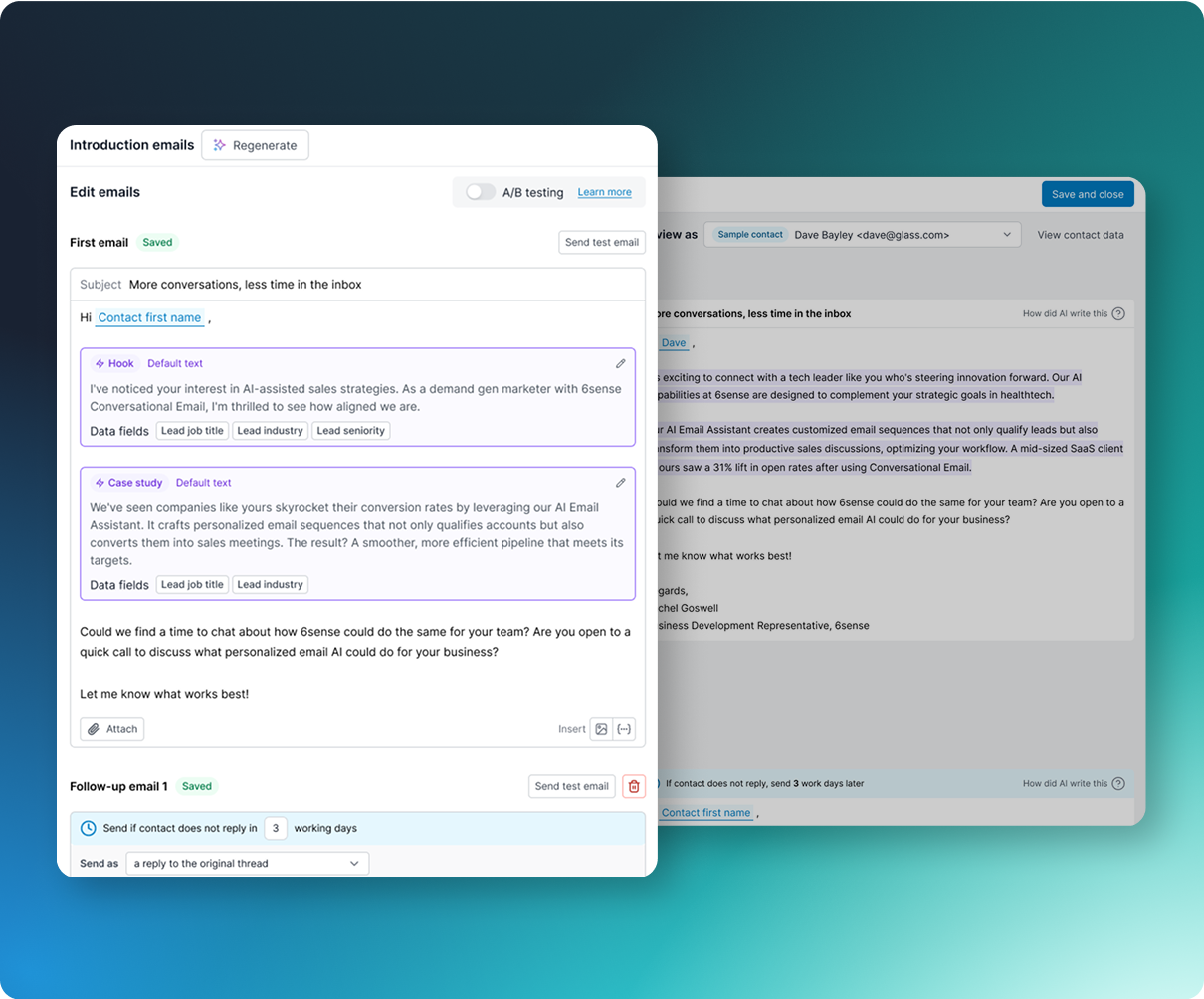 AI email personalization at scale