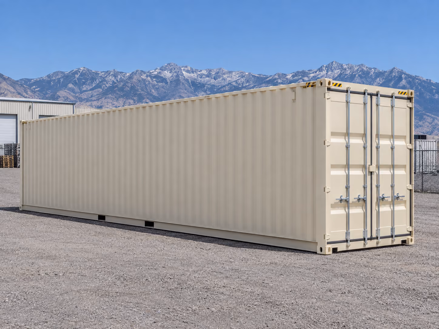 40-foot new one-trip shipping container