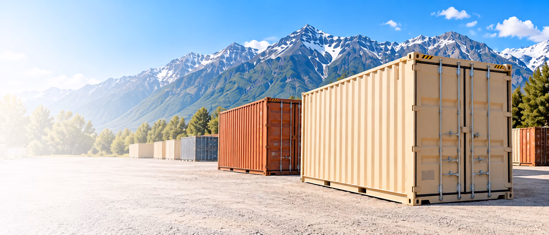 Shipping containers serving Northern Utah