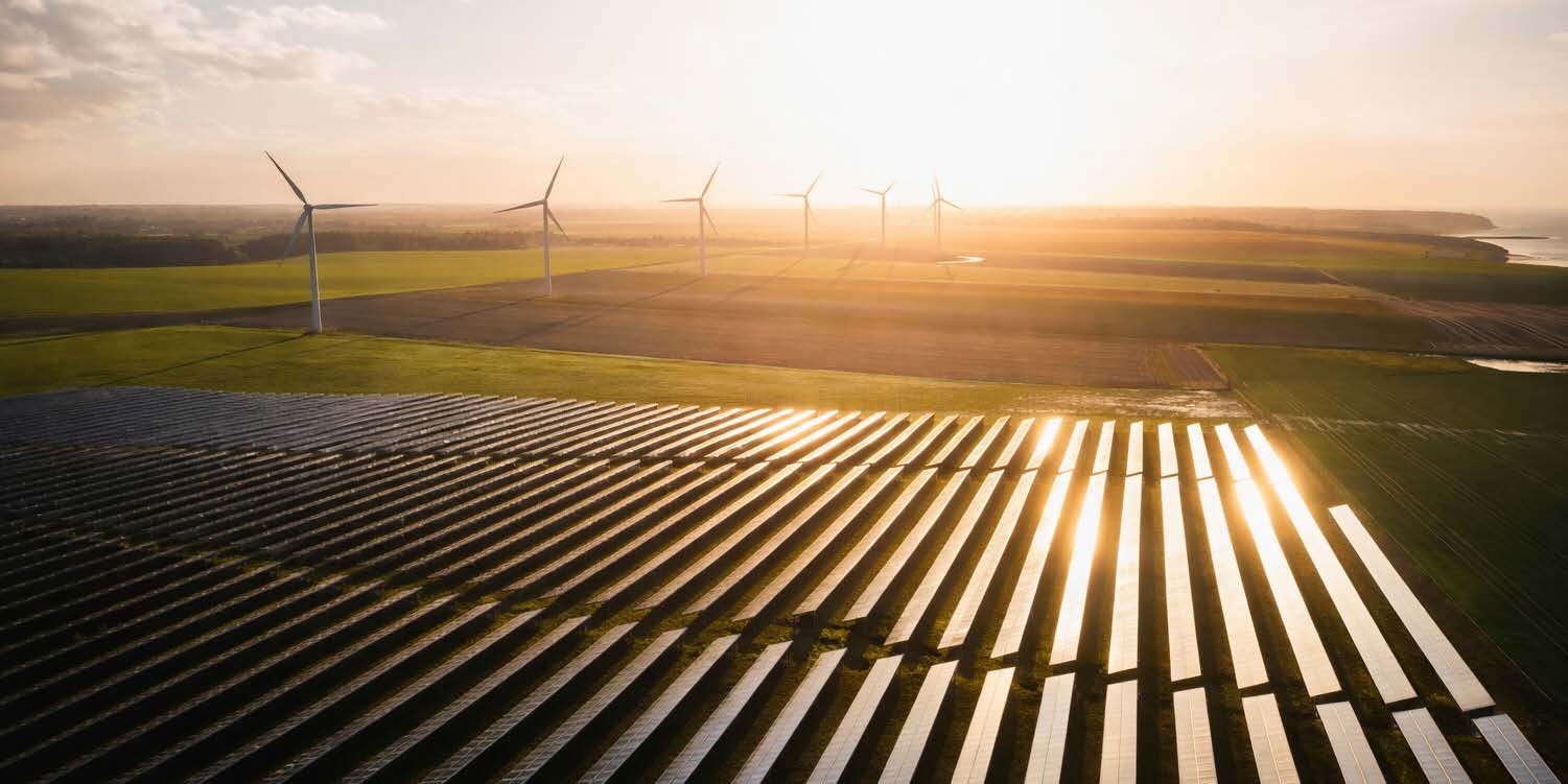 Utility-scale solar and wind infrastructure