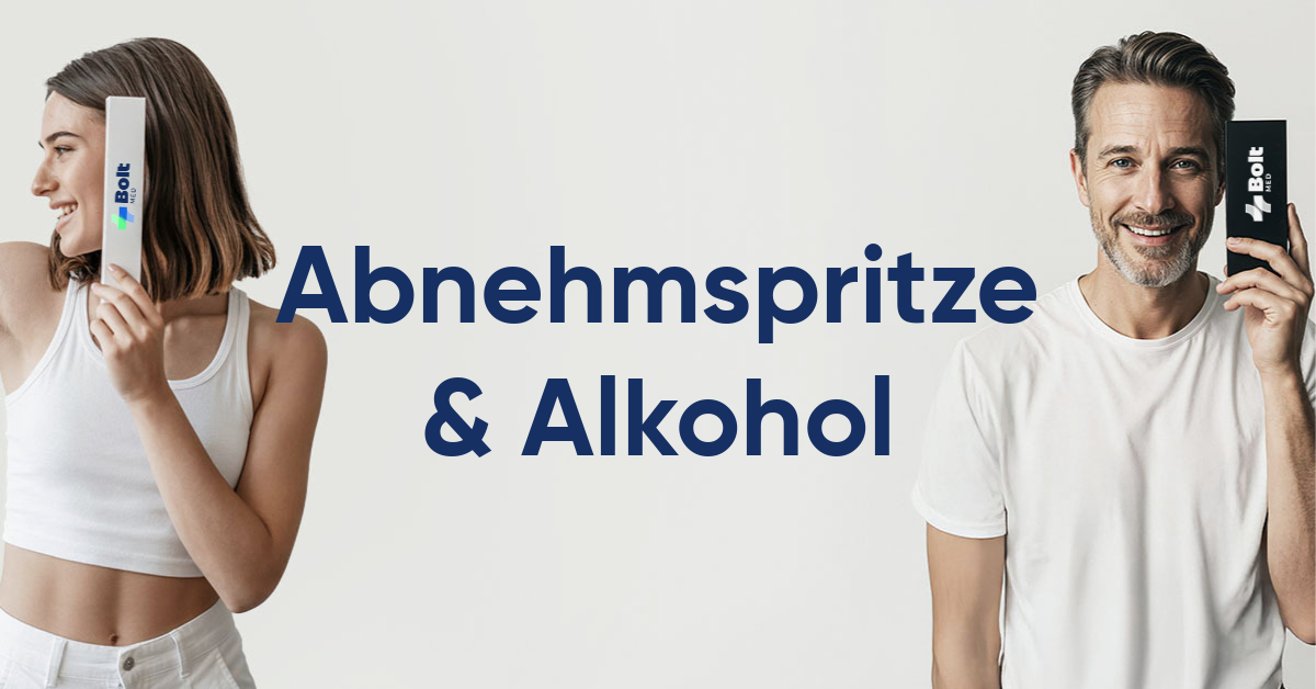 abnehmspritze und alkohol