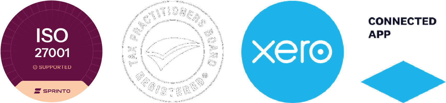 ISO27001 certified, Registered Tax Agent, Xero Certified App Partner