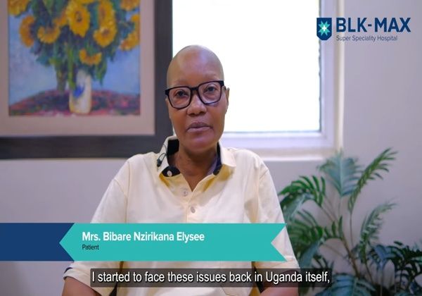 Mrs Bibare from Uganda after successful multiple myeloma treatment at BLK-Max Super Speciality Hospital, Delhi