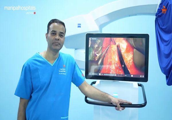 Dr. Amit Dhakoji, Neurosurgeon at Manipal Hospital Pune, explaining STA-MCA bypass surgery for brain revascularisation.
