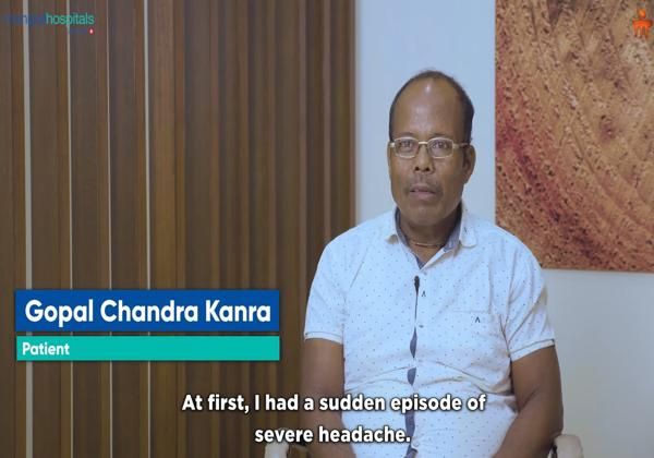Mr Kanra recovers from vestibular schwannoma surgery with preserved facial nerve and improved balance.