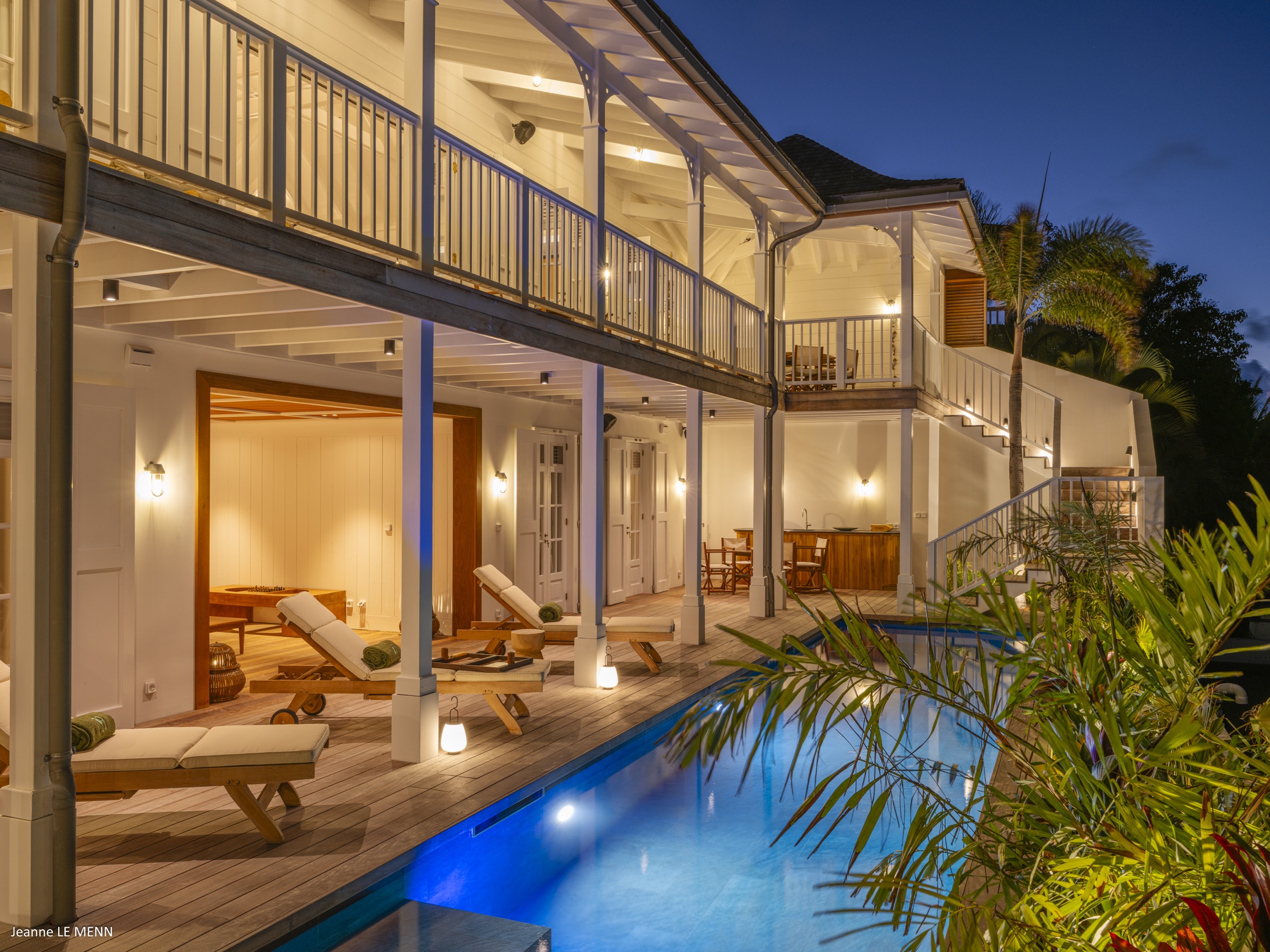 Villa H, villa créole — La Pointe, Gustavia, Saint-Barthélemy — vue 3