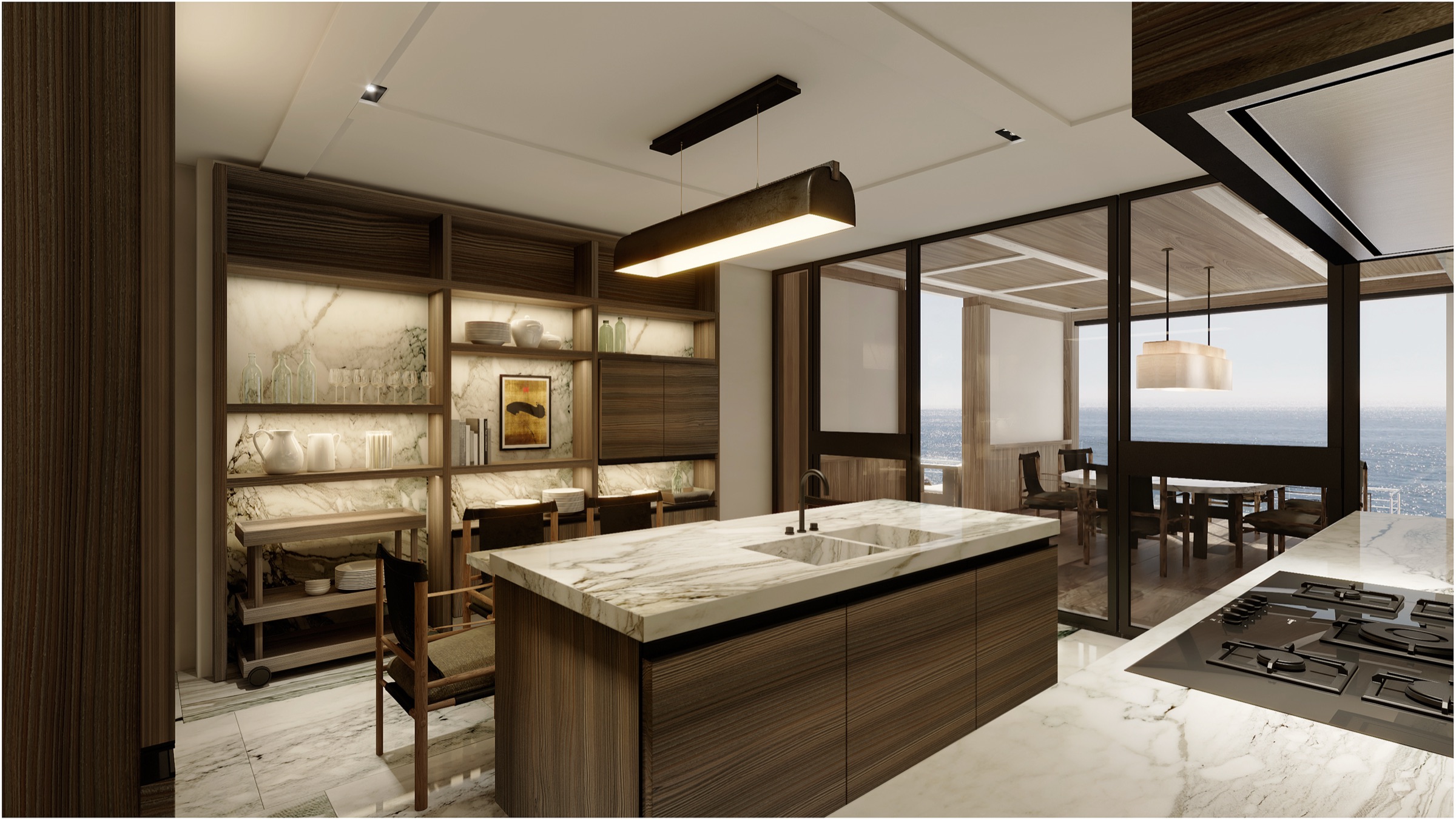 Villa A, villa contemporaine — La Pointe, Gustavia, Saint-Barthélemy — vue 5