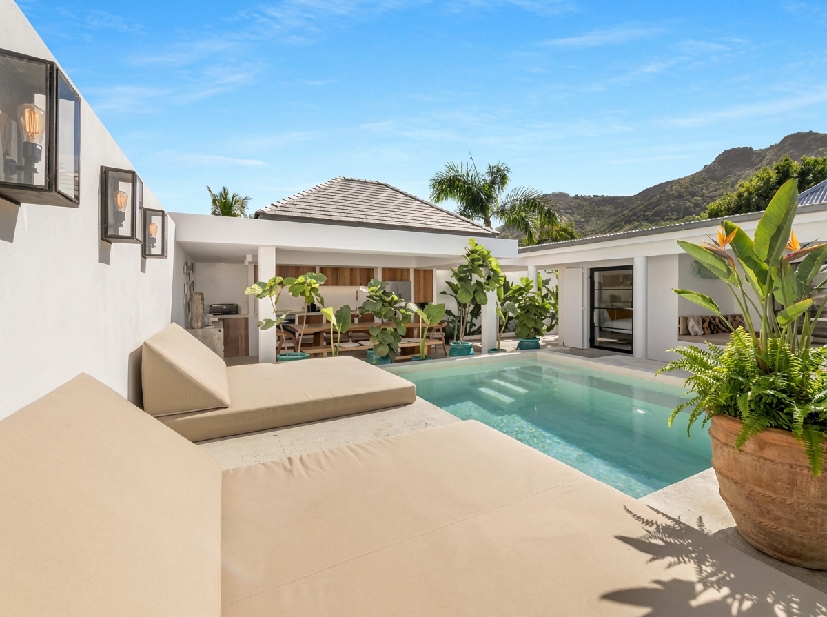 Villa E, villa contemporaine — Grand Fond, Saint-Barthélemy — vue 2