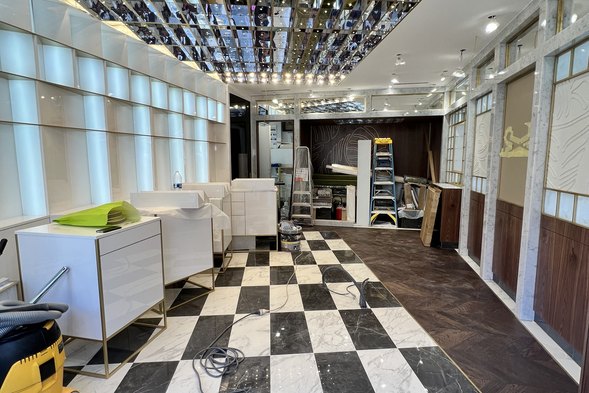 Boutique C — pendant le chantier