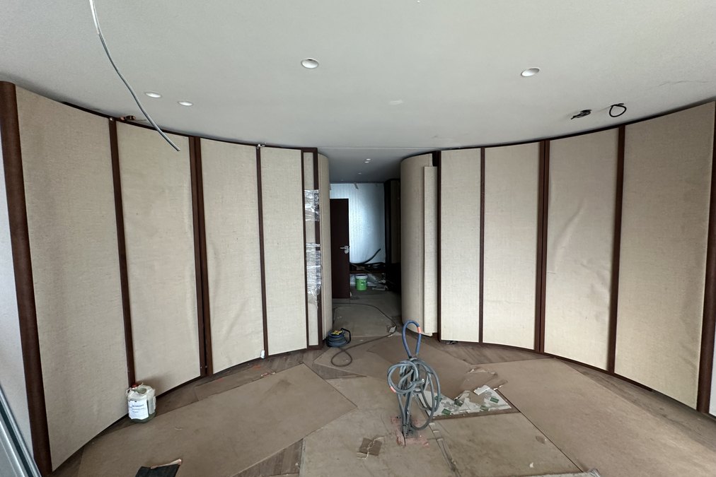 Villa B — la chambre pendant les travaux