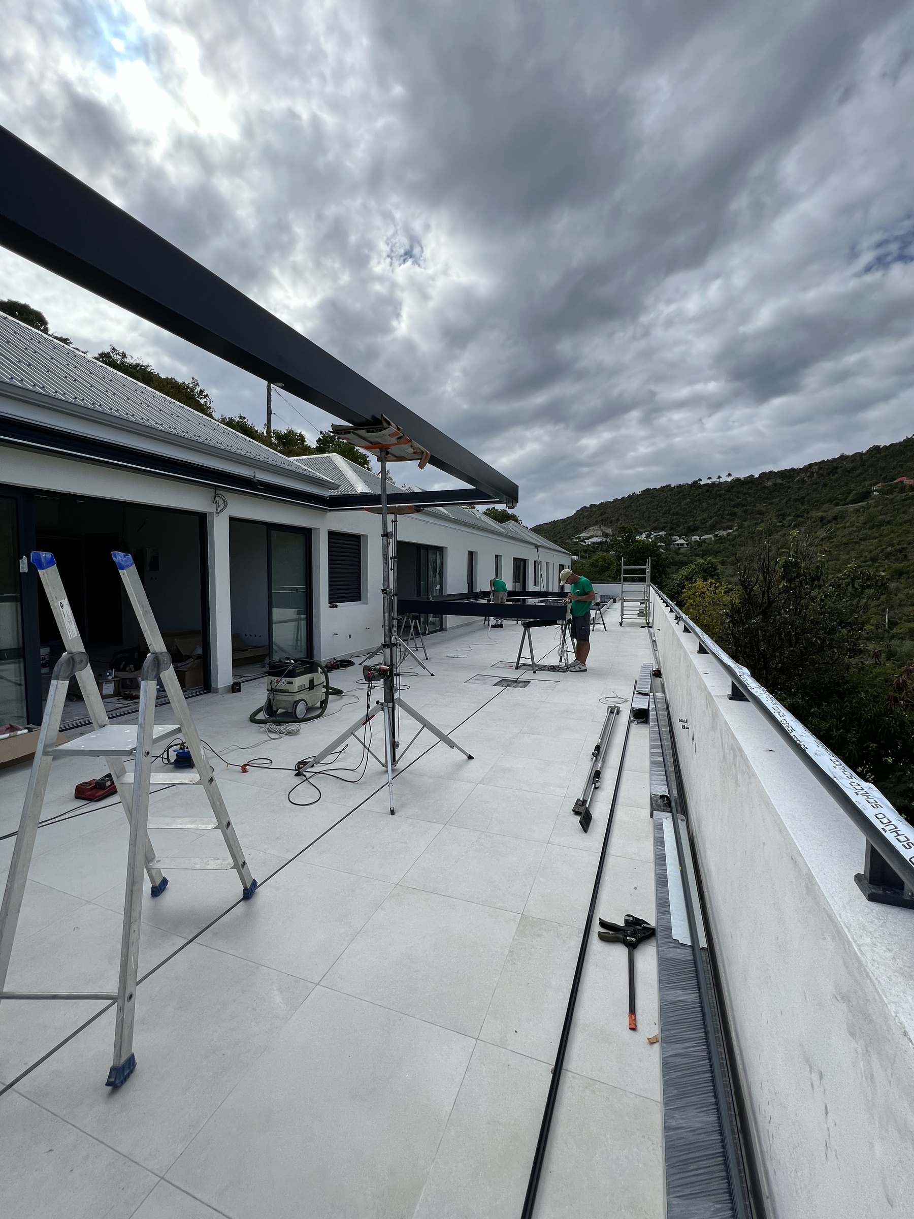 Résidence BO — la terrasse en travaux