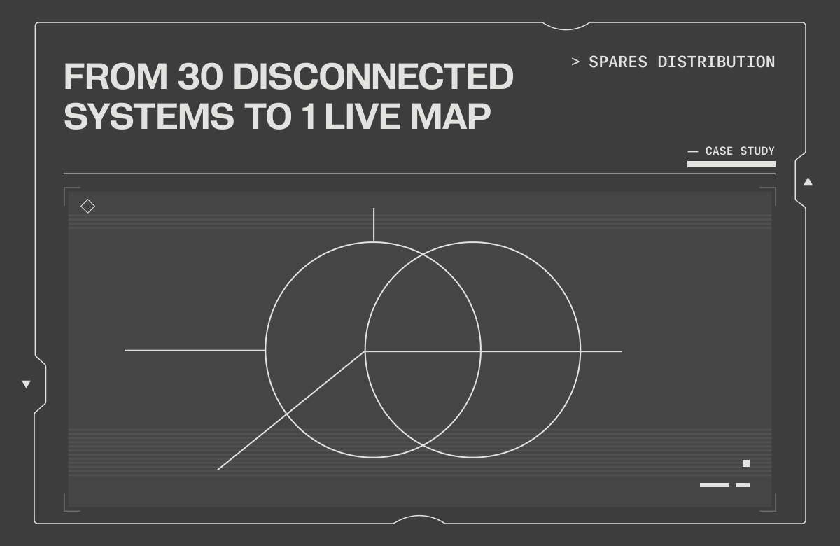 Pelico case study, spares distribution: from 30 disconnected systems to 1 live map