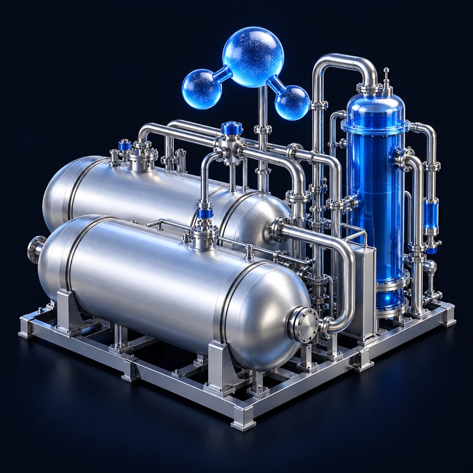 3D cryogenic gas processing vessels and molecular forms