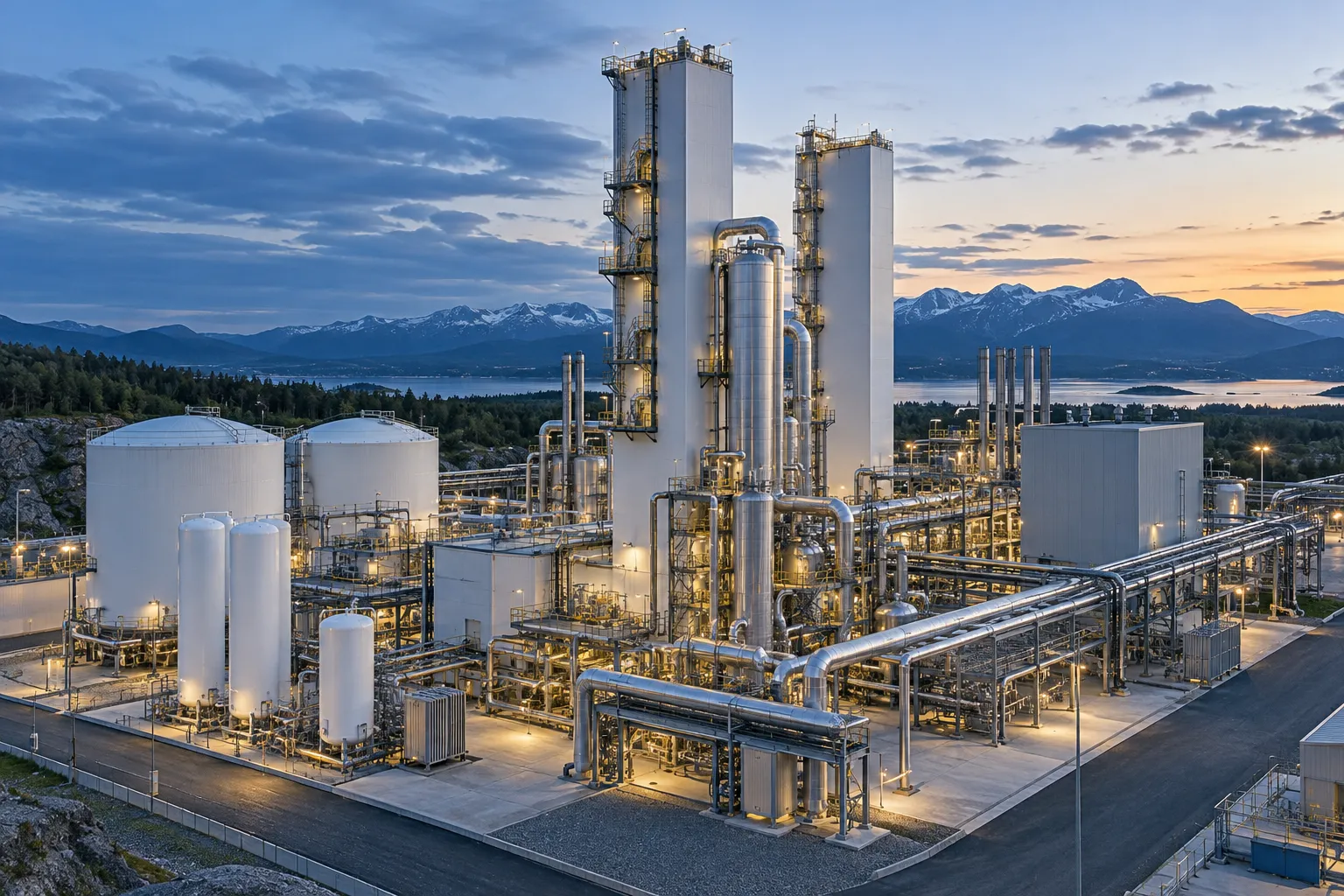 Illustration of air separation equipment