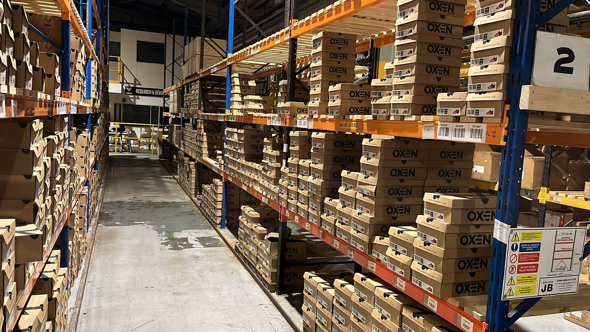 Elite Pro Sports warehouse supporting its manufacturing, wholesale, ecommerce and retail operations